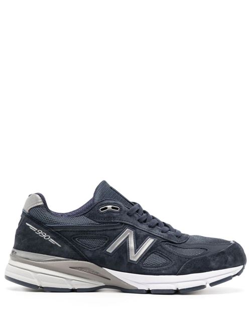 blue/grey suede panelled design mesh New Balance | U990NV4NAVY